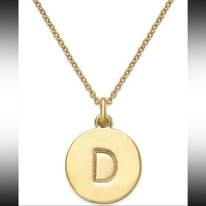 Kate Spade New York Initial Pendant Necklace D Gold
